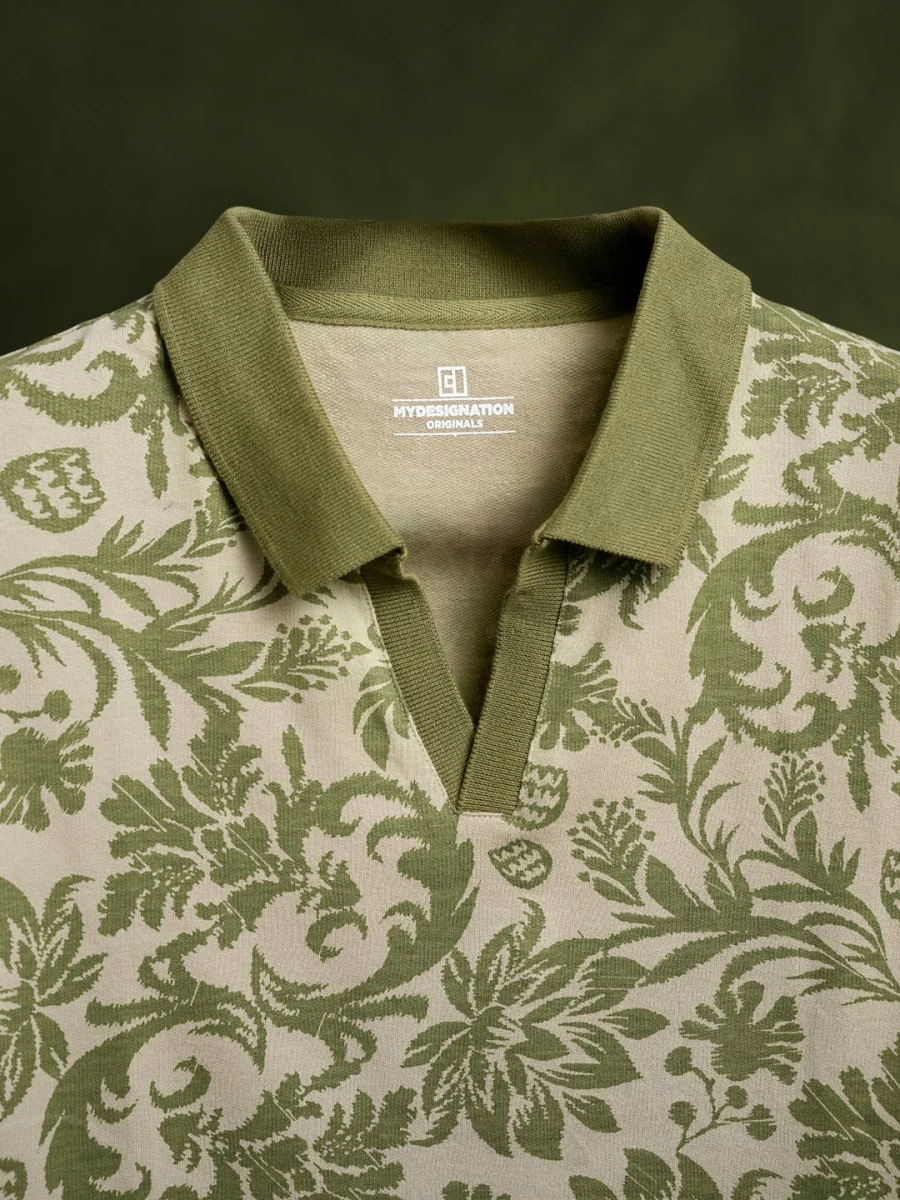 Ajrakh Floral Polo - Image 3