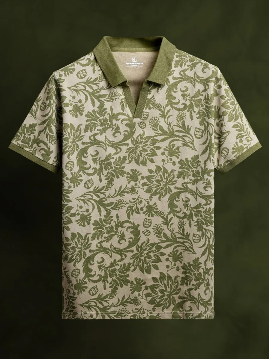 Ajrakh Floral Polo - Image 5