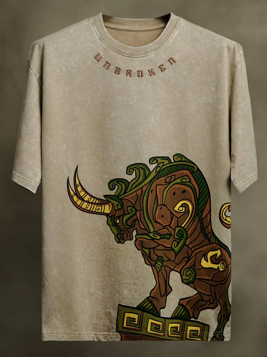 Aztec Bull Embroidered - Image 4