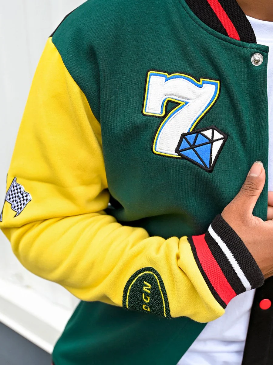 Badass Embroidered Varsity Jacket - Image 4