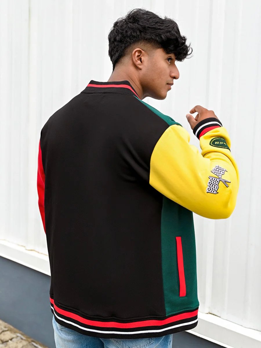 Badass Embroidered Varsity Jacket - Image 7