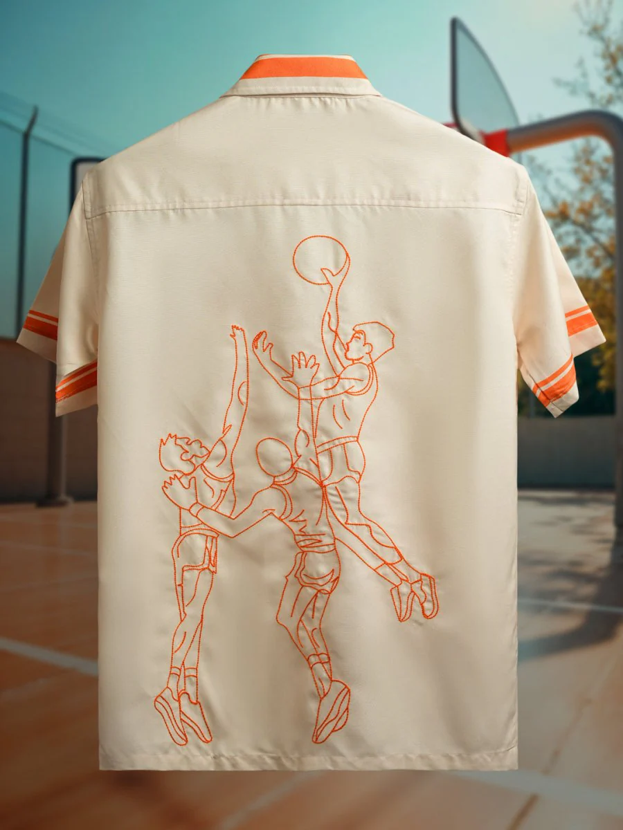 Basketball Embroidered Shirt - Image 6