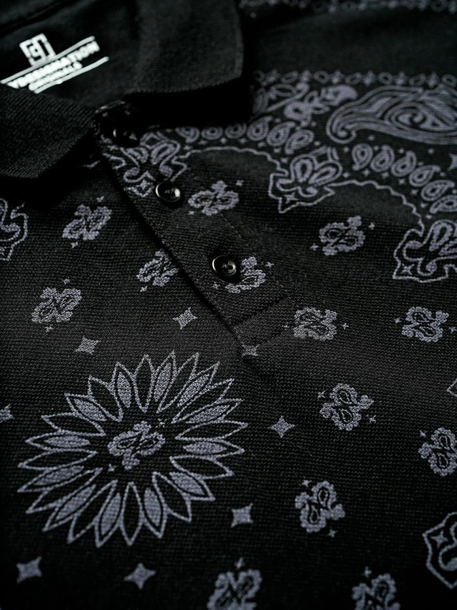 Black Bandana Polo - Image 3