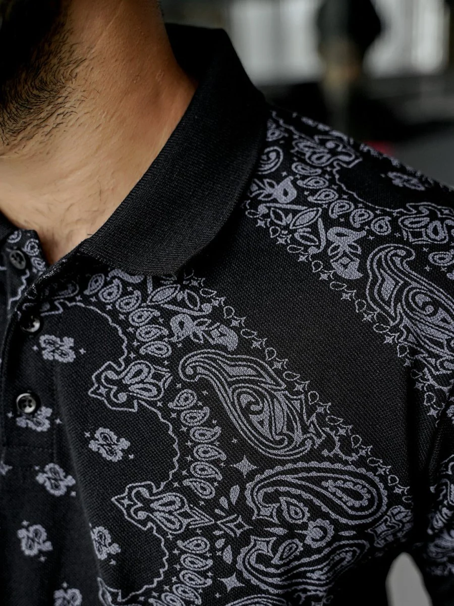 Black Bandana Polo - Image 6