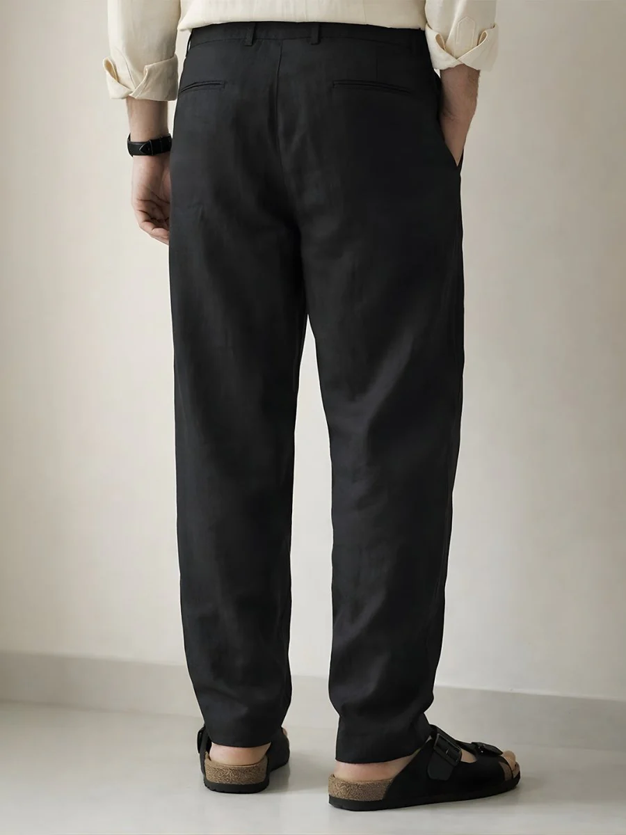 Black Linen Pant - Image 5