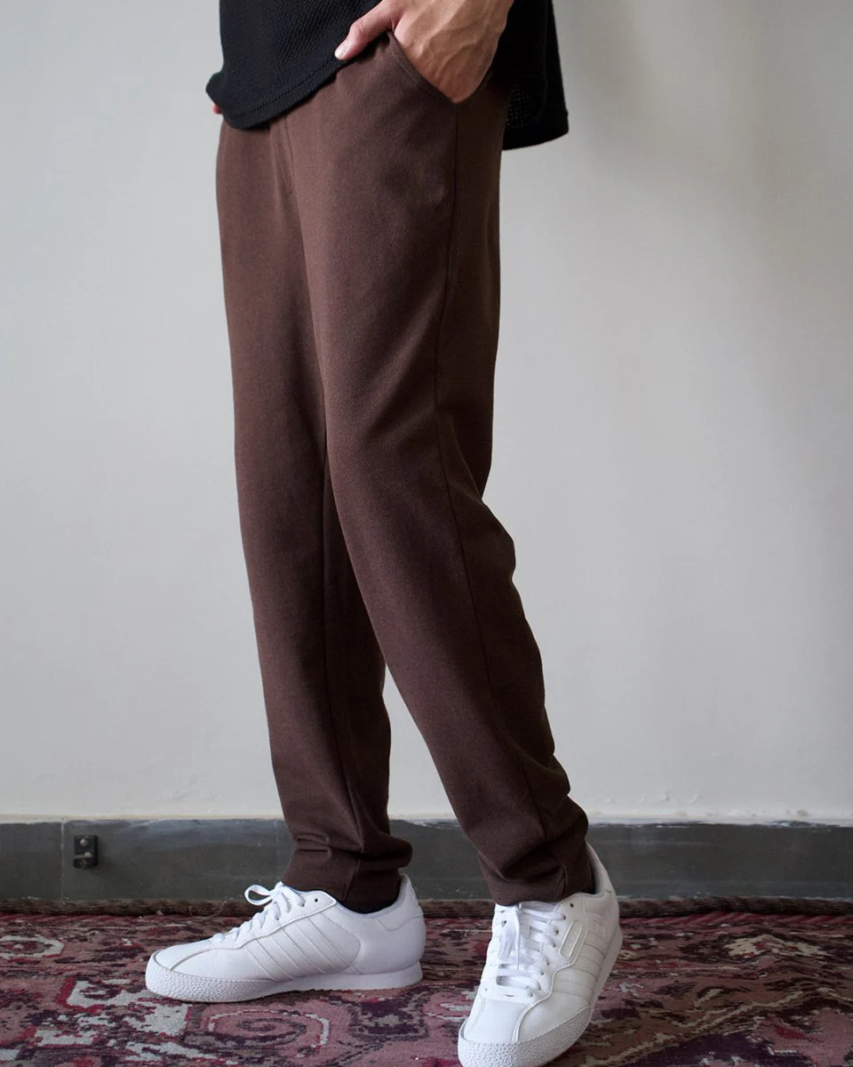 Coffee Brown Everyday Pants - Premium Cotton - Image 3