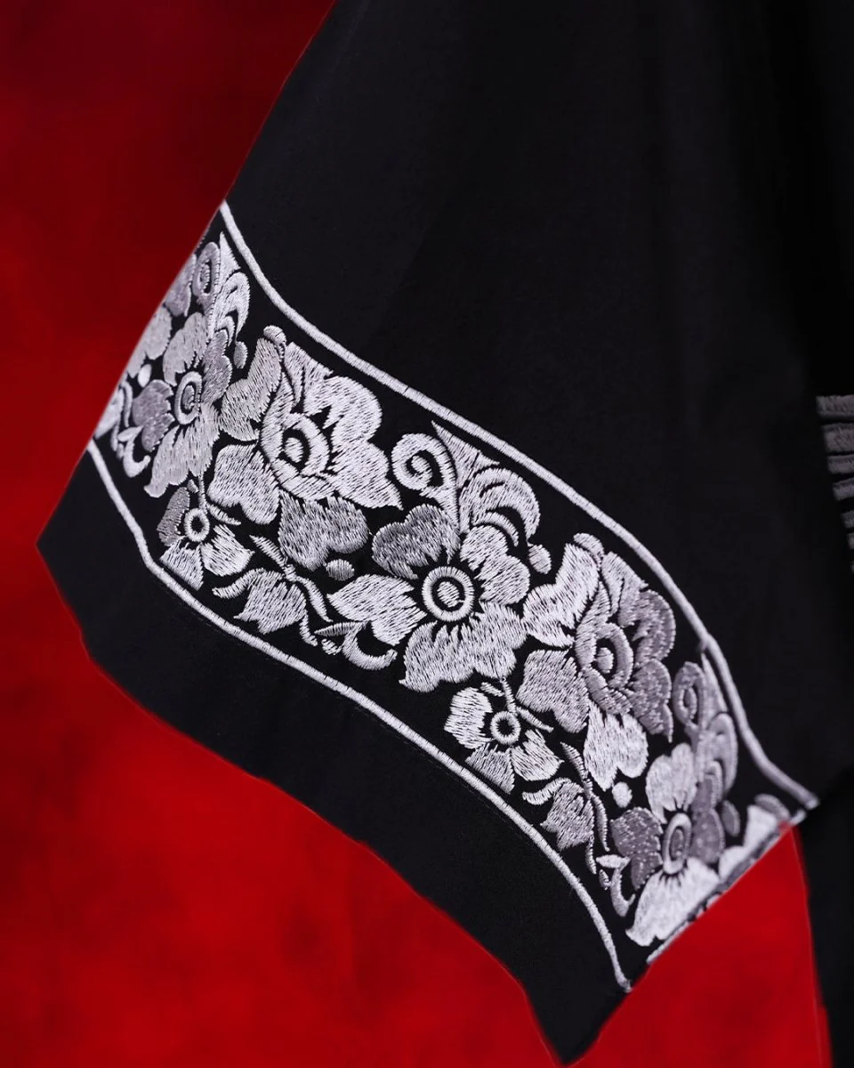 Crane Embroidered | Relaxed Fit | Luxe Cotton Shirt - Image 5
