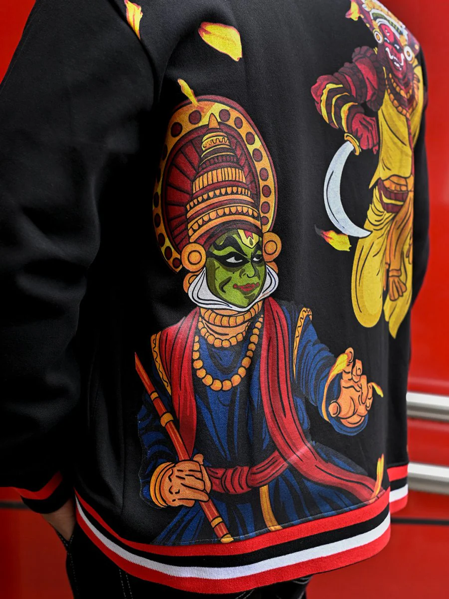 Culture Embroidered Varsity Jacket - Image 3