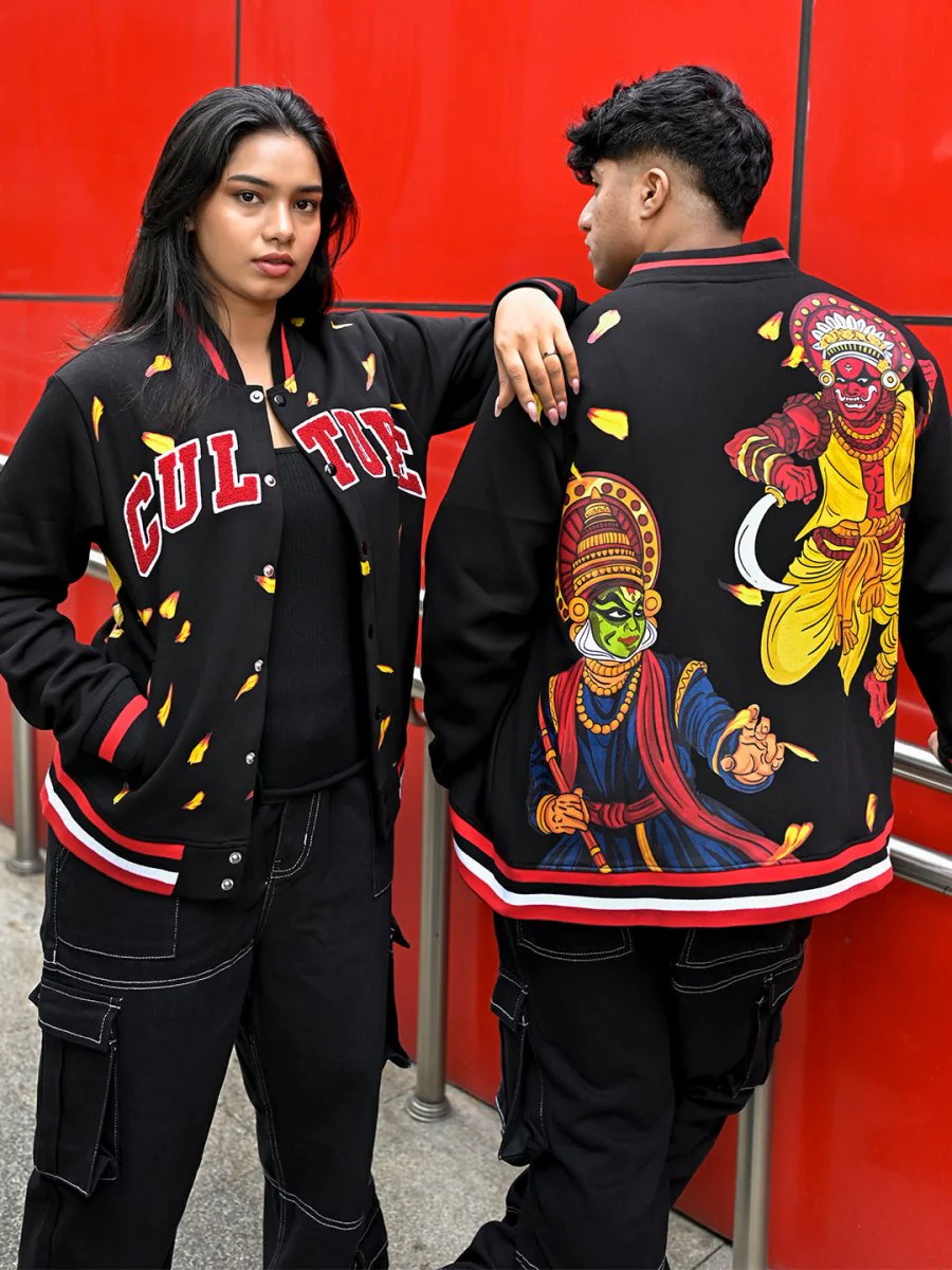 Culture Embroidered Varsity Jacket - Image 7