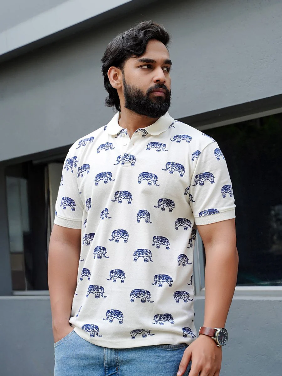 Elephant Print Polo - Image 2