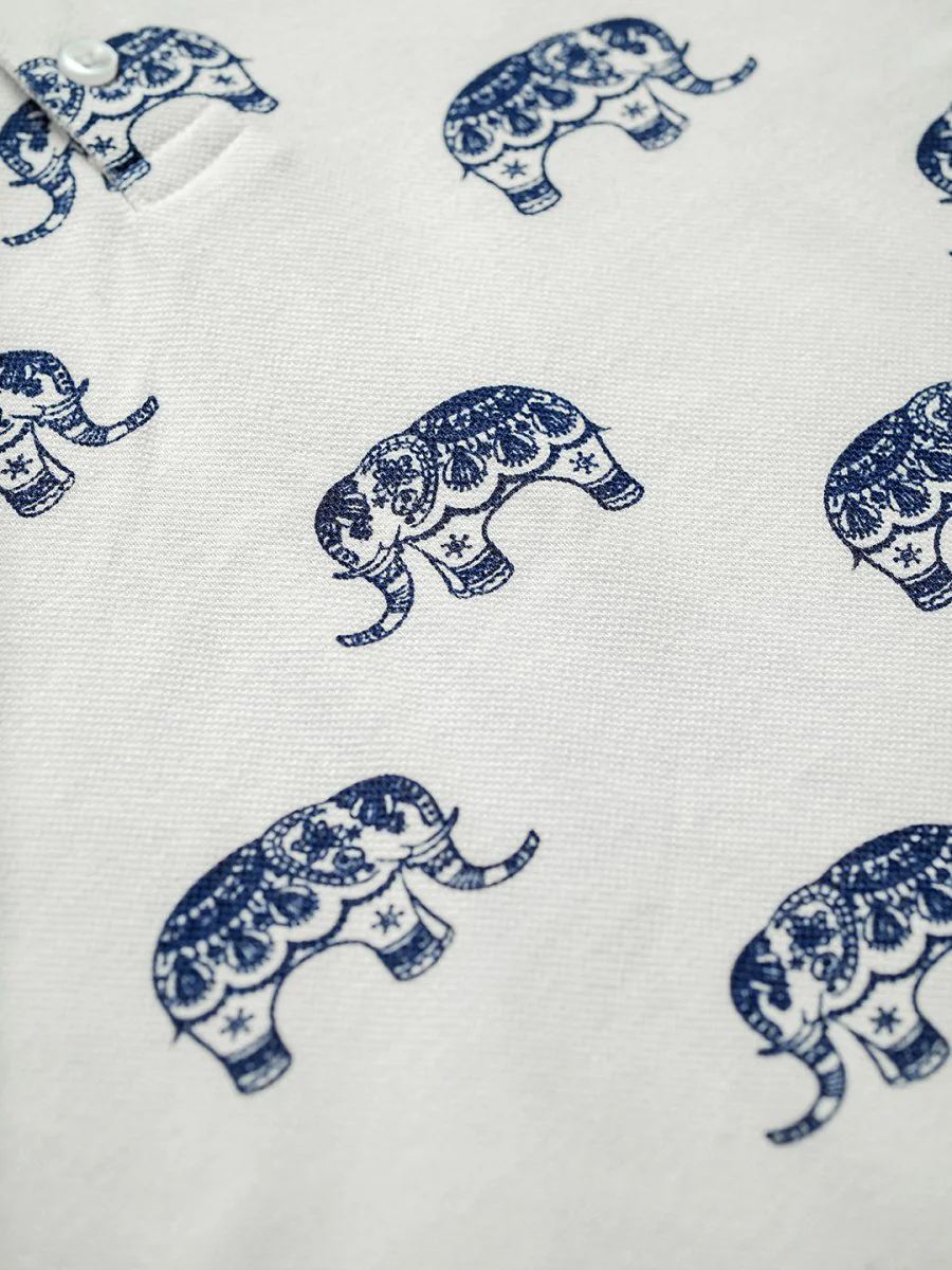 Elephant Print Polo - Image 3