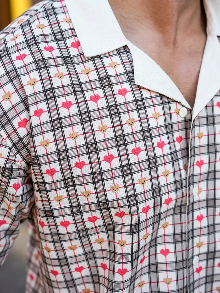 Heart Check Shirt | For Men - Image 3