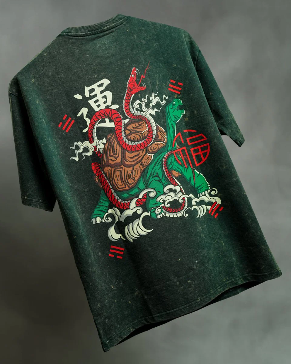 Mythical Tortoise  Embroidered