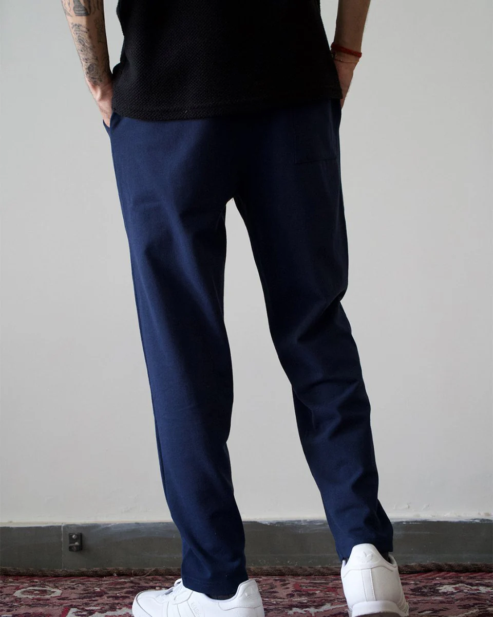 Navy Blue Everyday Pants - Premium Cotton - Image 4