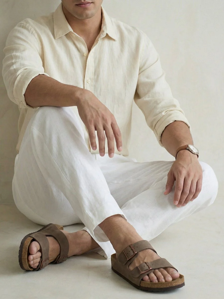 Off White Linen Pant - Image 5