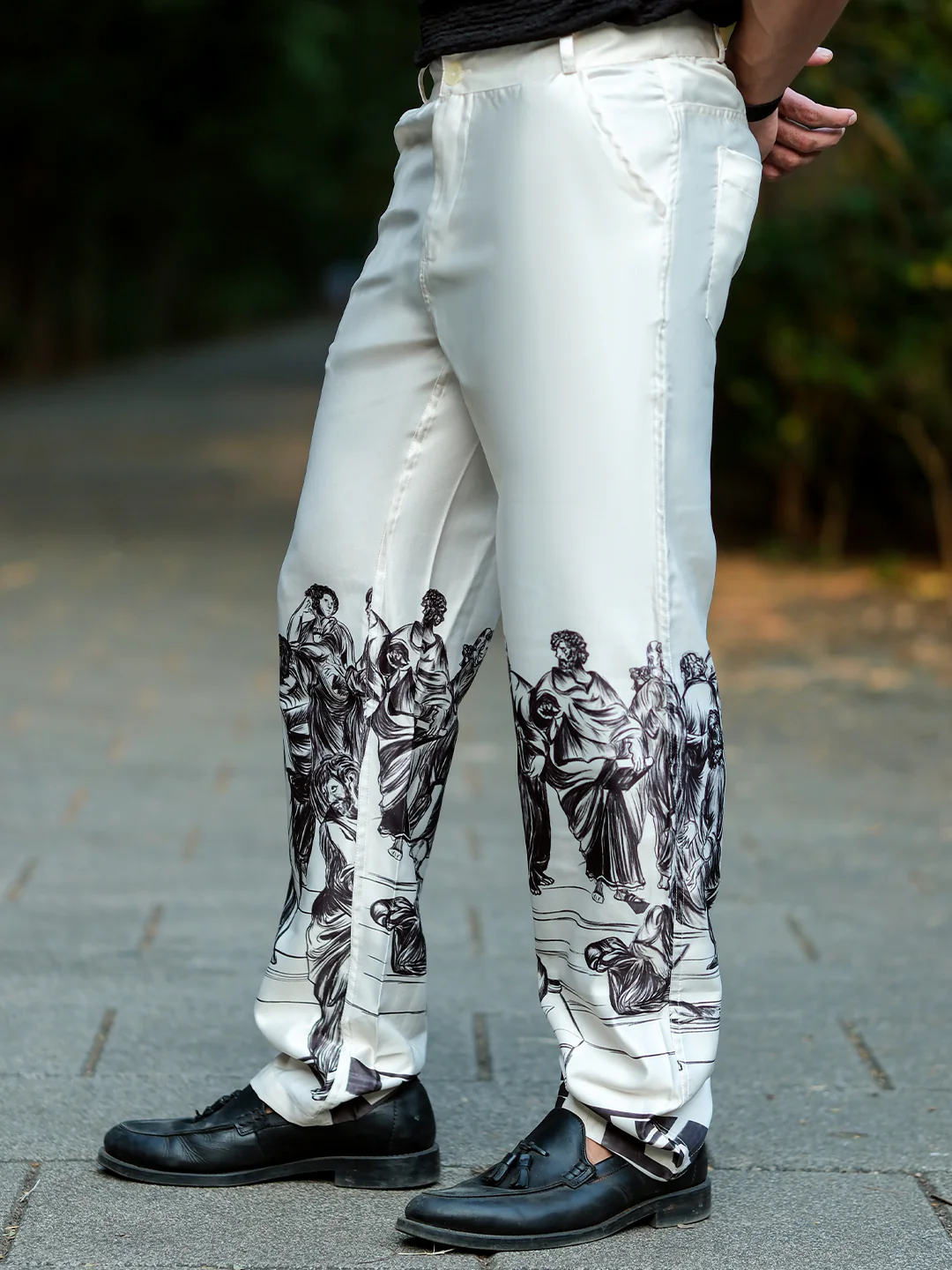School of Athens Satin Pants - Image 4