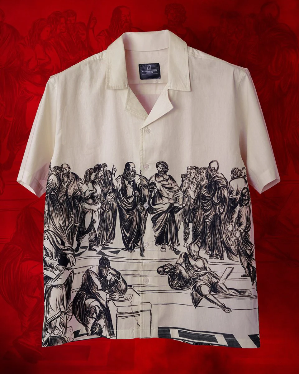 School of Athens | Relaxed Fit | Cotton Poplin shirt - Image 3