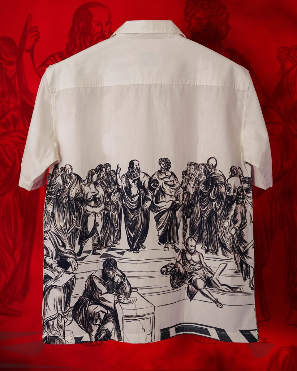School of Athens | Relaxed Fit | Cotton Poplin shirt - Image 5