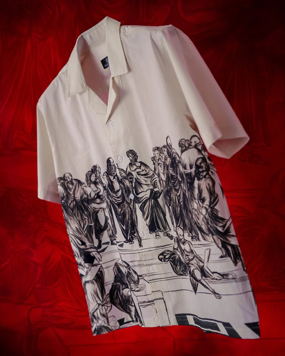 School of Athens | Relaxed Fit | Cotton Poplin shirt - Image 7