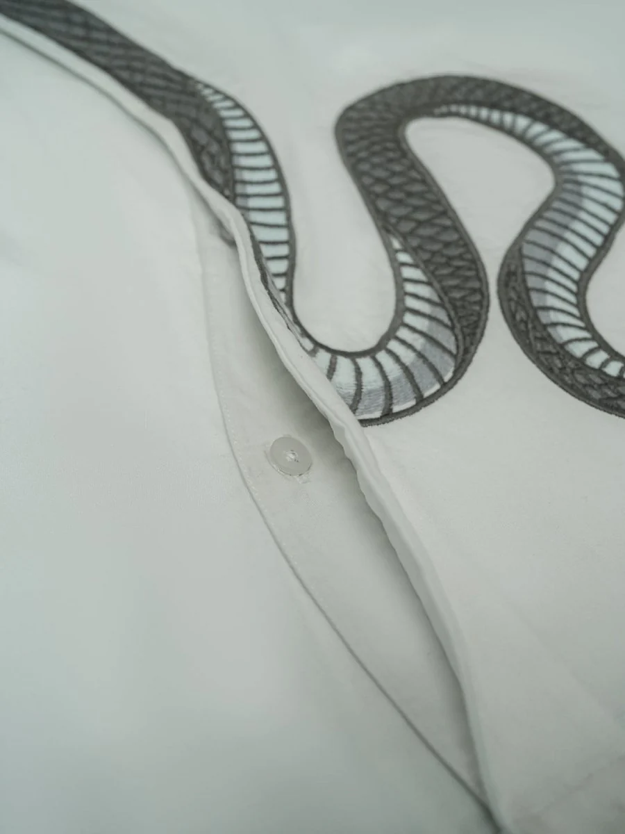 Silver Snake Embroidered - Image 3