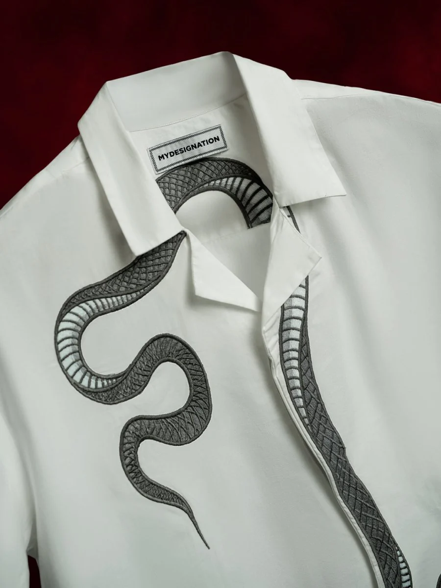Silver Snake Embroidered - Image 5