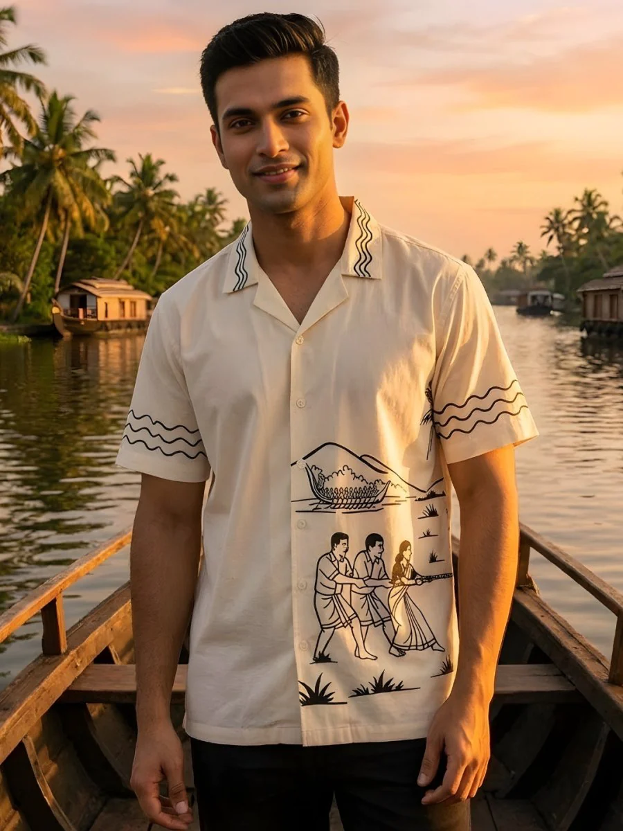 Vadamvali Embroidered
